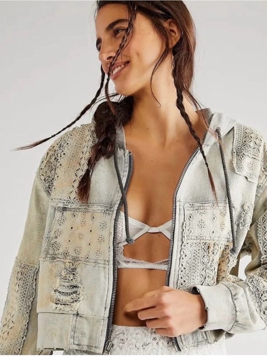 We The Free Jackets & Blazers - We The Free Mazzie Denim Bomber Jacket